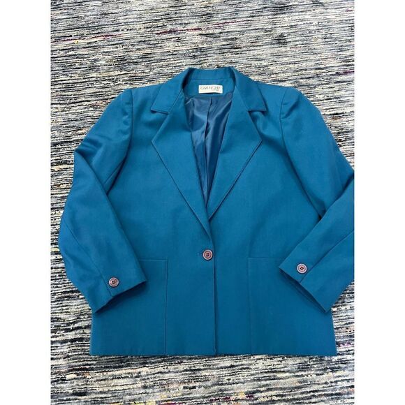 Givenchy sport blue vintage blazer jacket size 8 - Picture 7 of 9